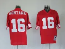 San Francisco 49ers #16 Joe Montana Throwback Red Jersey
