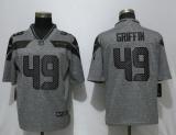 New Nike Seattle Seahawks 49 Griffin Gray 2017 Vapor Untouchable Men's Stitched Gridiron Gray Limited