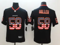 Nike 2018 Nike Denver Broncos #58 Miller USA Flag Fashion Black Color Rush Limited Jersey
