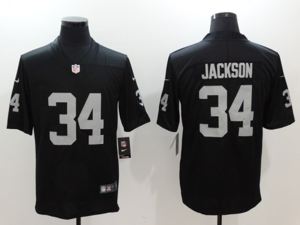 Men's Oakland Raiders #34 Bo Jackson Vapor Untouchable Black Limited Jersey