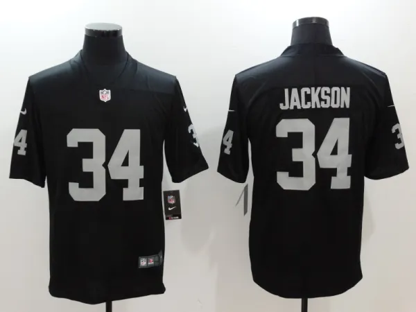 Men's Oakland Raiders #34 Bo Jackson Vapor Untouchable Black Limited Jersey