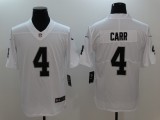 Mens NFL Oakland Raiders #4 Carr White Vapor Limited Jersey