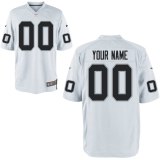 Nike Men's Oakland Raiders Customized Game White Jersey