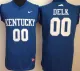 Kentucky Wildcats #00 Tony Delk Navy College Basketball Jersey