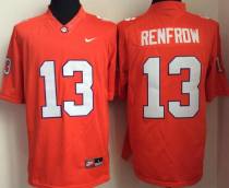 NCAA Nike Clemson Tigers #13 Hunter Renfrow Stitched Orange College Football Jersey