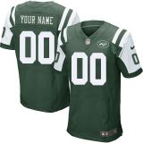 Men's Nike New York Jets Customized Elite Green Team Color NFL Jersey