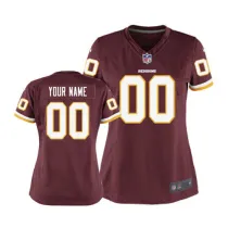 Womens Washington Redskins Nike Red Custom Game Jersey
