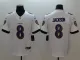 NFL Baltimore Ravens #8 Jackson White Vapor Untouchable Limited Jersey