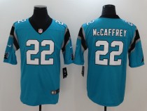 Nike Carolina Panthers #22 McCaffrey Blue 2017 Vapor Untouchable Limited Jersey