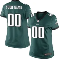 Nike Women Philadelphia Eagles Customized Green  NFL Jersey