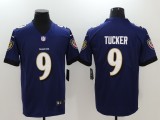 NFL Baltimore Ravens 9 Justin Tucker Purple Vapor Untouchable Limited Jersey