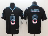 Nike 2018 Tennessee Titans #8 Mariota USA Flag Fashion Black Color Rush Limited Jersey