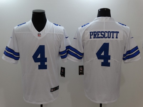 Nike Dallas Cowboys #4 Prescott White 2017 Vapor Untouchable Limited Jersey