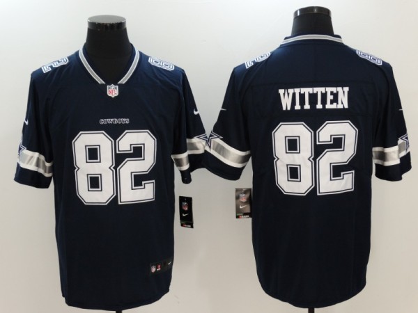 Mens NFL Dallas Cowboys #82 Witten Blue Vapor Limited Jersey