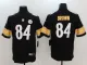 New Nike Pittsburgh Steelers 84 Brown Black 2017 Vapor Untouchable Limited Player