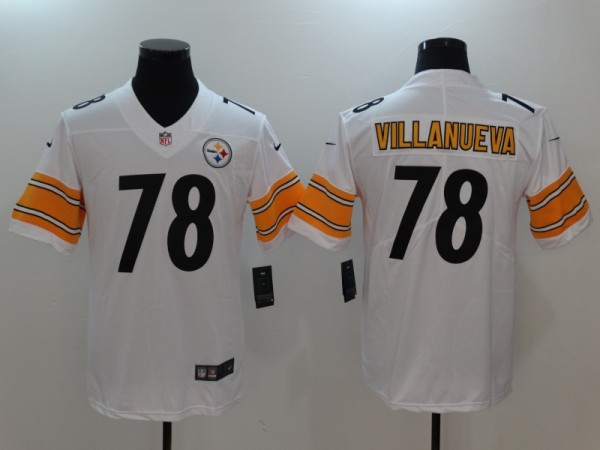 NFL Pittsburgh Steelers #78 Villanueva White Color Vapor Limited Jersey