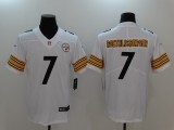 Mens NFL Pittsburgh Steelers #7 Roethlisberger White Vapor Limited Jersey