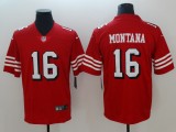 Men's San Francisco 49ers Joe Montana Nike Red Color Rush Vapor Untouchable Limited Player Jersey
