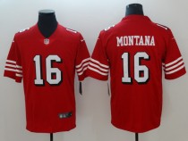 Men's San Francisco 49ers Joe Montana Nike Red Color Rush Vapor Untouchable Limited Player Jersey