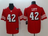 Men's San Francisco 49ers Ronnie Lott Nike Red Color Rush Vapor Untouchable Limited Player Jersey