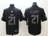 NFL 2018 Dallas Cowboys #21 Elliott Fashion Impact Black Color Rush Limited Jersey