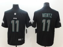 NFL 2018 Philadelphia Eagles #11 Wentz Fashion Impact Black Color Rush Limited Jersey