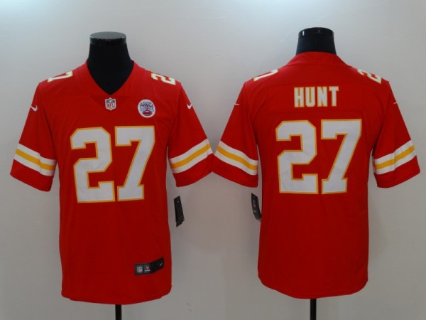 NFL Kansas City Chiefs #27 Hunt Red Vapor Limited Jersey