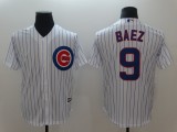 MLB Chicago Cubs #9 Beaz White Game Jersey