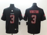 Nike 2018 Tampa Bay Buccaneers #3 Winston Fashion Impact Black Color Rush Limited Jersey