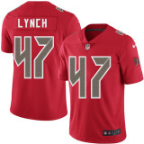 Tampa Bay Buccaneers #47 John Lynch Red Color Rush Limited Jersey