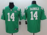 NFL New York Jets 14 Darnold Light Green Vapor Limited Jersey