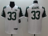 NFL New York Jets #33 Adams White Vapor Limited Jersey