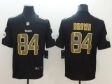 NFL 2018 Pittsburgh Steelers #84 Brown Fashion Impact Black Color Rush Limited Jersey