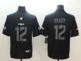 Nike 2018 New England Patriots 12 Brady Fashion Impact Black Color Rush Limited Jersey