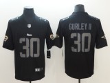 Nike 2018 Los Angeles Rams #30 Gurley II Fashion Impact Black Color Rush Limited Jersey