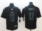 Nike 2018 Philadelphia Eagles #11 Wentz Lights Out Black Color Rush Limited Jersey