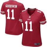 Women's Nike San Francisco 49ers #11 Marquise Goodwin Game Red NFL Jersey