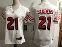 Women San Francisco 49ers Sanders Nike White Color Rush Vapor Untouchable Limited Jersey