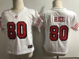 San Francisco 49ers #10 Rice Nike White Color Rush Vapor Untouchable Limited Toddlers Jersey