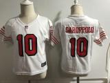 San Francisco 49ers #10 Garoppolo Nike White Color Rush Vapor Untouchable Limited Toddlers Jersey