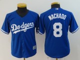 Youth Los Angeles Dodgers #8 Manny Machado Blue Jersey