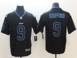 NFL 2018 Detriot Lions #9 Stafford Lights Out Black Color Rush Limited Jersey