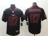 NFL 2018 New England Patriots 87 Gronkowski Lights Out Black Color Rush Limited Jersey