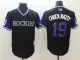 Men's Colorado Rockies #19 Chunk Nazty Mejestic Black 2018 Players' Weekend Flex Base Jersey