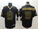 NFL 2018 Pittsburgh Steelers 19 Smith-schuster Lights Out Black Color Rush Limited Jersey