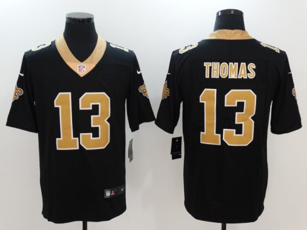 NFL New Orleans Saints #13 Thomas Black Vapor Limited Jersey