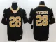 Nike New Orleans Saints #28 Peterson NFL Vapor Untouchable Black Limited Jerseys