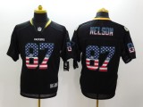 NFL Green Bay Packers #87 Nelson USA Flag Jersey