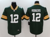 New Nike Green Bay Packers 12 Rodgers Green 2017 Vapor Untouchable Limited Jersey