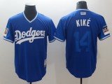 Men's Los Angeles Dodgers #14 Kike Mejestic Blue 2018 Players' Weekend Flex Base Jersey